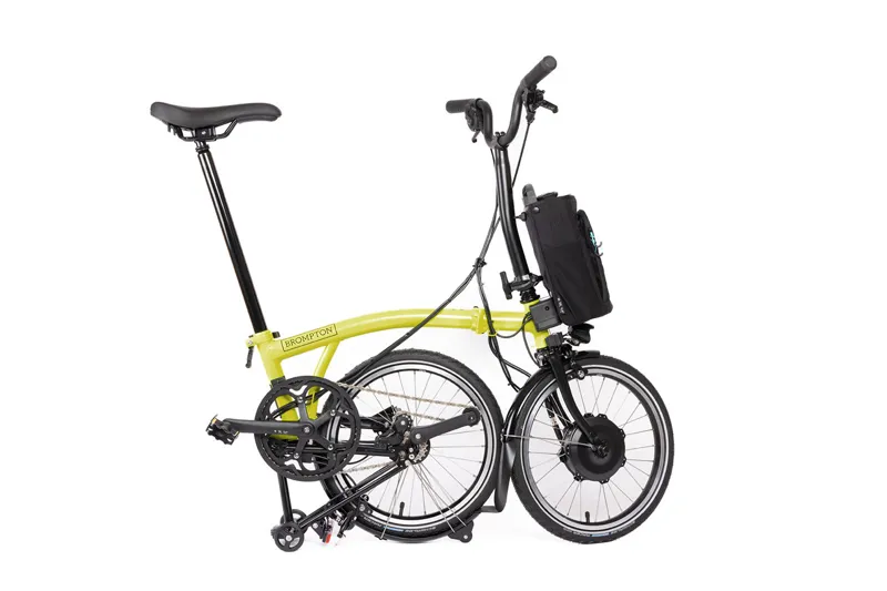 Brompton M4L C-Line Electric Folding Bike - Yuzu Lime-1